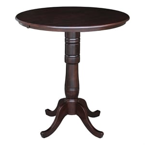 International Concepts 36&quot Round Pub Table in Rich Mocha