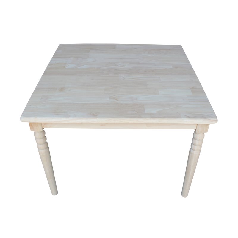 International Concepts Unfinished Kids Square Kids Table