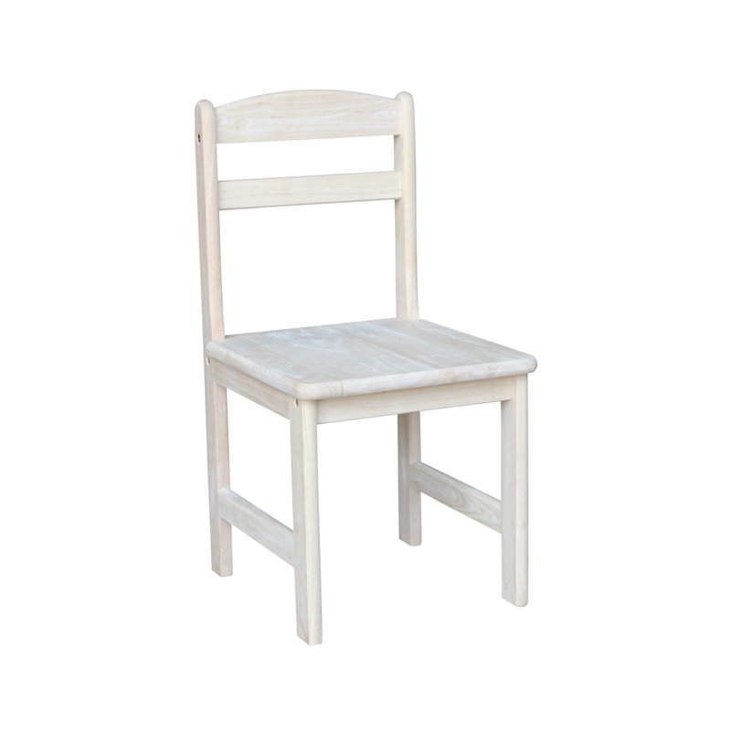 International Concepts Unfinished Kids Chair Set