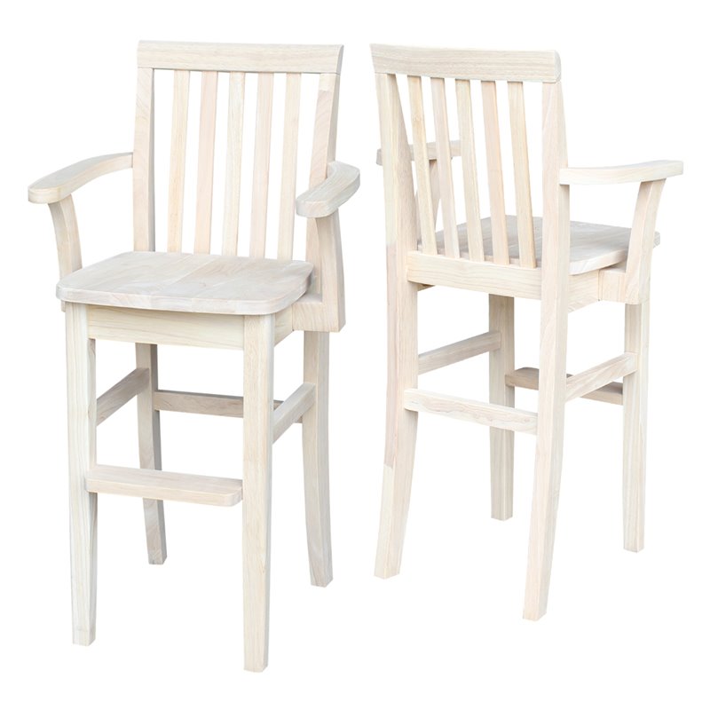 International Concepts Unfinished Kids Mission Youth Chair