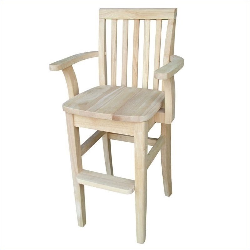 International Concepts Unfinished Kids Mission Youth Chair