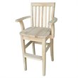 International Concepts Unfinished Kids Mission Youth Chair