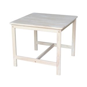 International Concepts Unfinished 3 Pieces Kids Table Set
