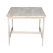 International Concepts Unfinished 3 Pieces Kids Table Set