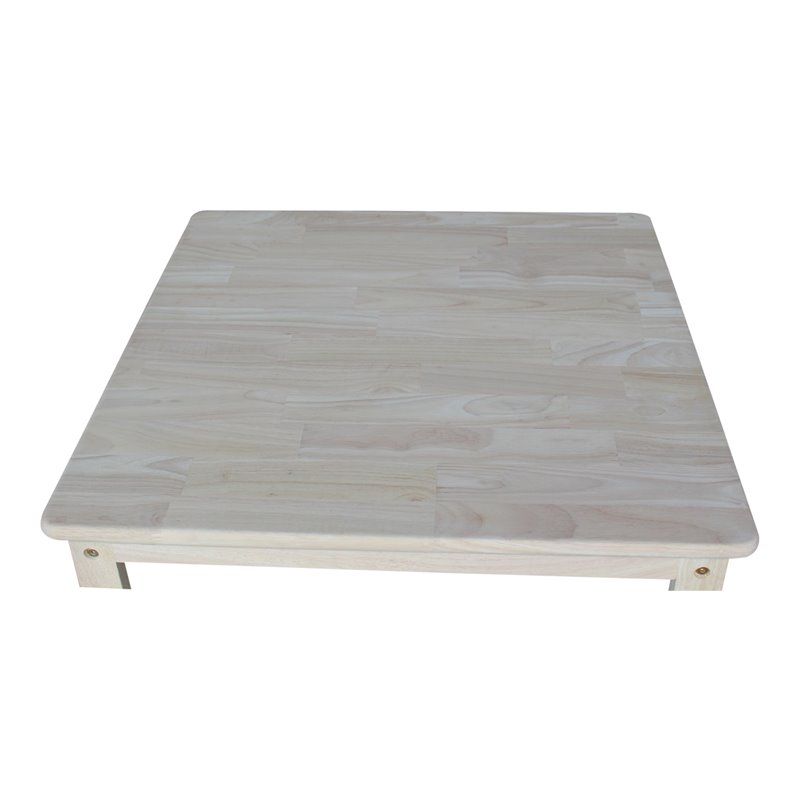 International Concepts Unfinished 3 Pieces Kids Table Set
