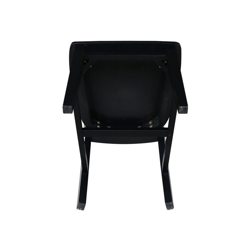 International Concepts San Remo Splatback Dining Chair in Black (set of 2)