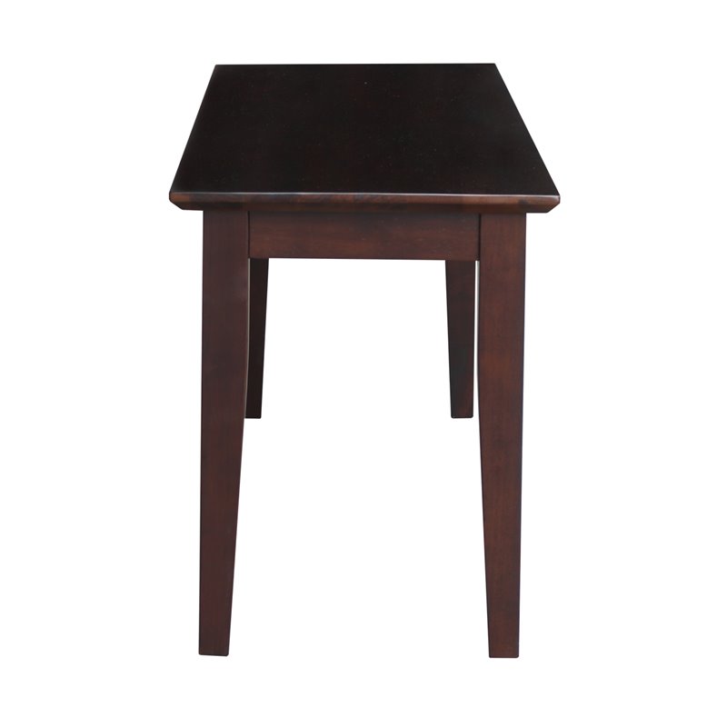 International Concepts Shaker Styled Bench in Rich Mocha