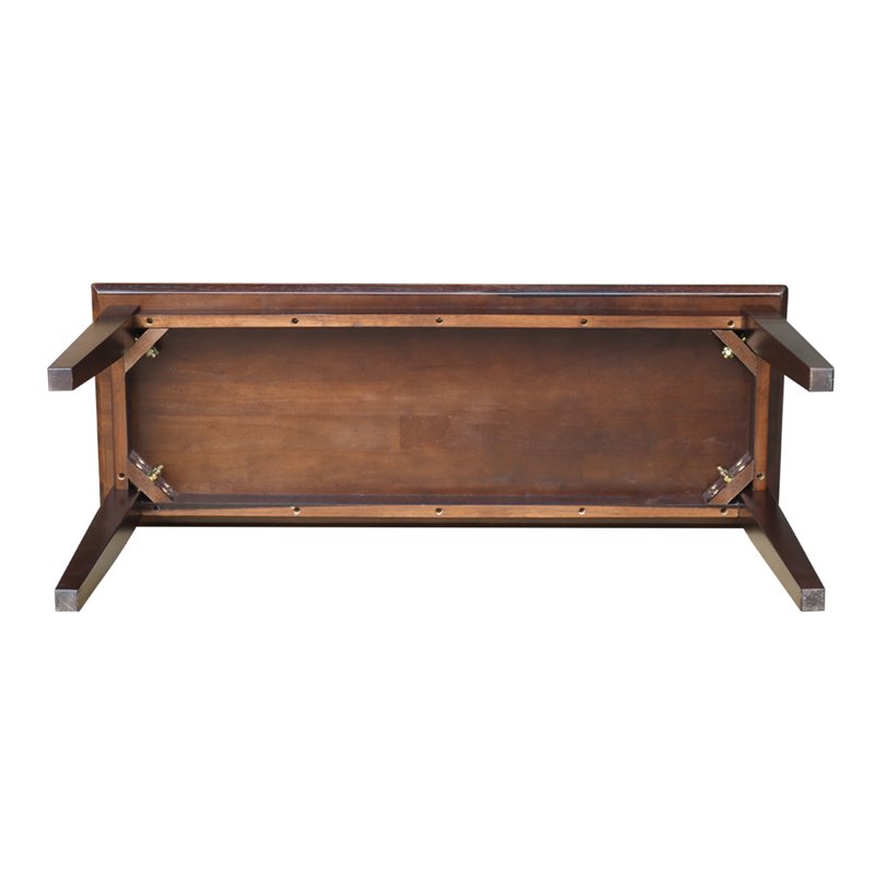 International Concepts Shaker Styled Bench in Rich Mocha