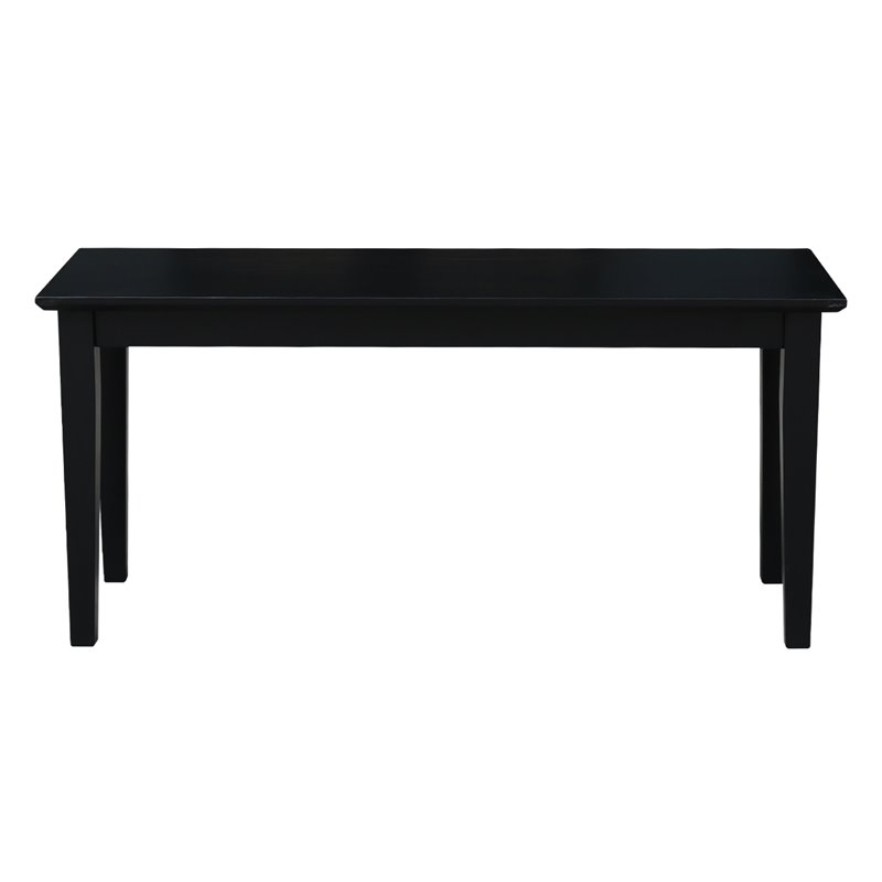 International Concepts Shaker Styled Bench in Black