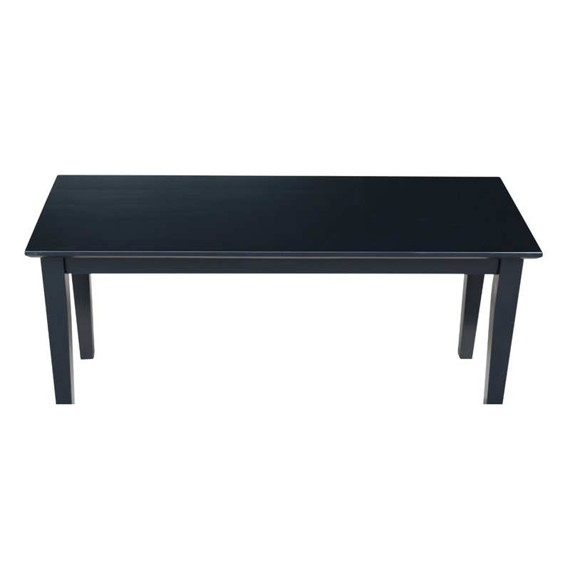 International Concepts Shaker Styled Bench in Black