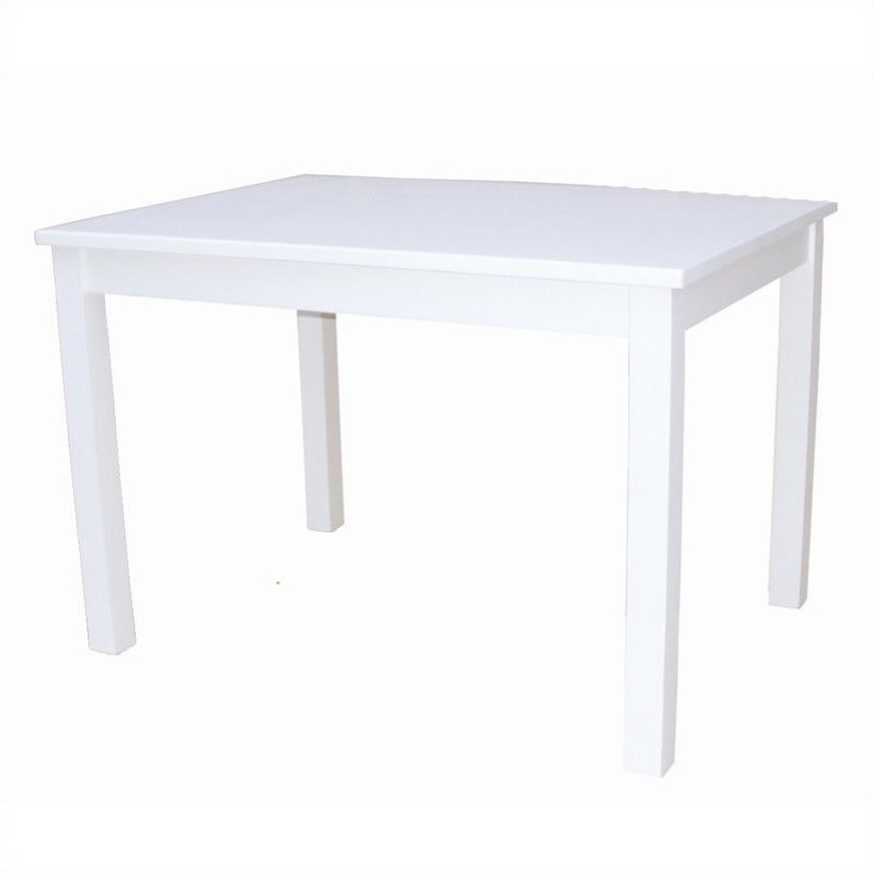 International Concepts Mission Kids Table in Linen White