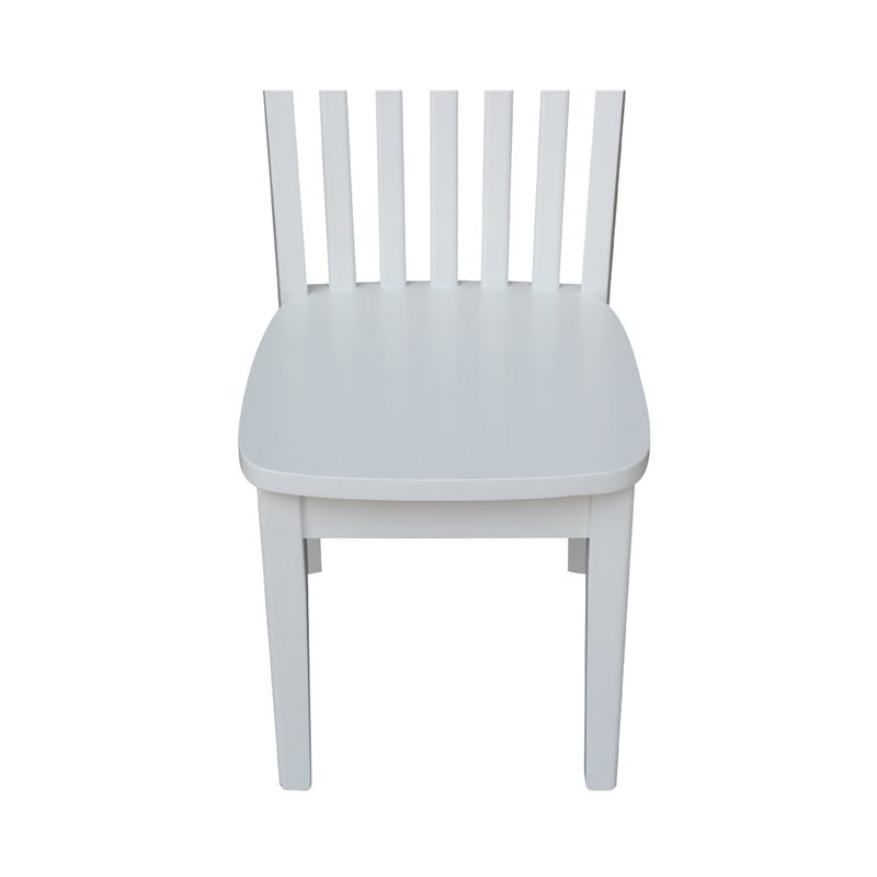 International Concepts Mission Kids Chair in Linen White (Set of 2)