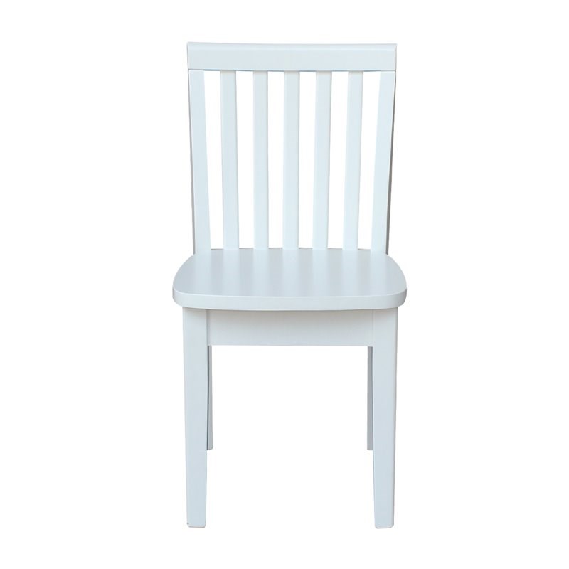 International Concepts Mission Kids Chair in Linen White (Set of 2)