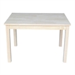 International Concepts 3 Piece Mission Table Set in Linen White