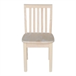 International Concepts 3 Piece Mission Table Set in Linen White