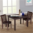 International Concepts 3 Piece Mission Table Set in Rich Mocha