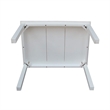 International Concepts 5 Piece Mission Table Set in Linen White