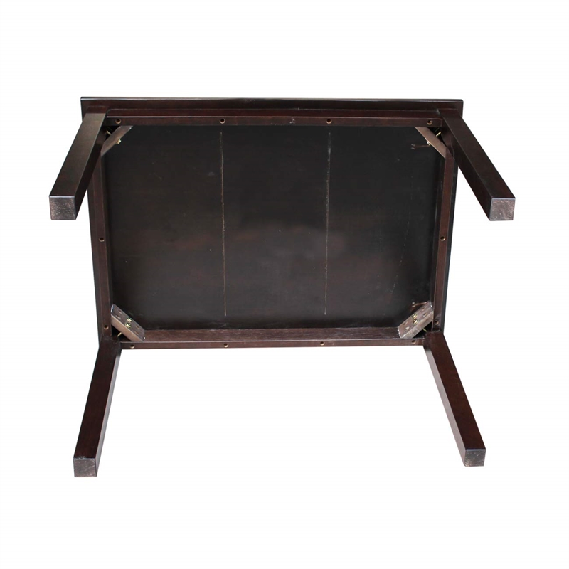 International Concepts 5 Piece Mission Table Set in Rich Mocha