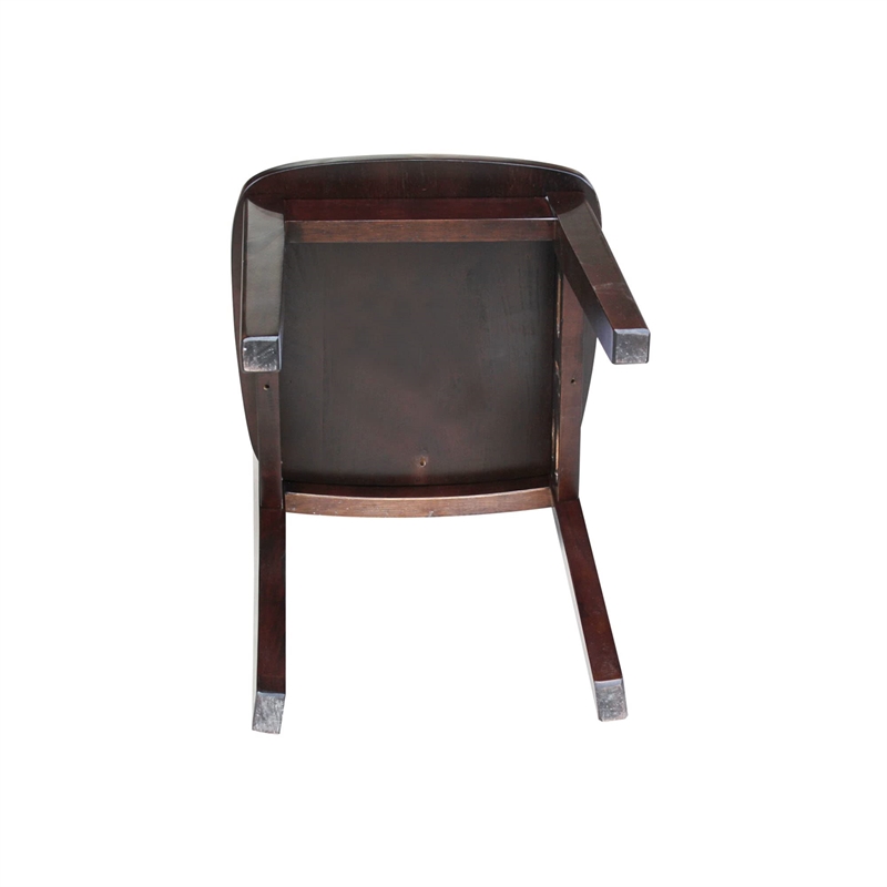 International Concepts 5 Piece Mission Table Set in Rich Mocha