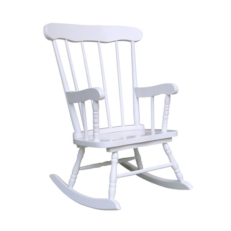 International Concepts Kids Rocker in Linen White