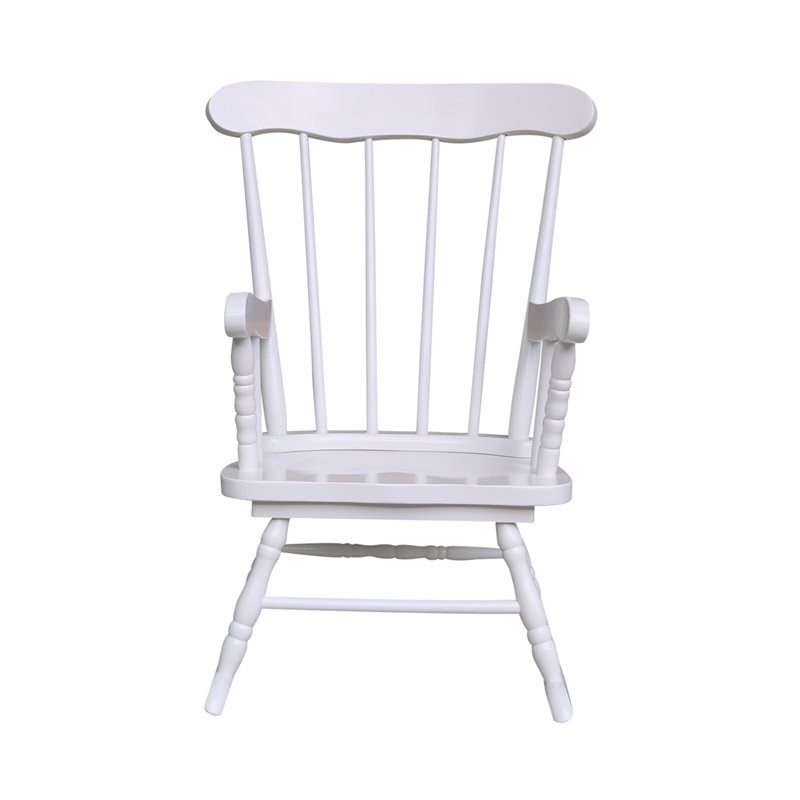 International Concepts Kids Rocker in Linen White