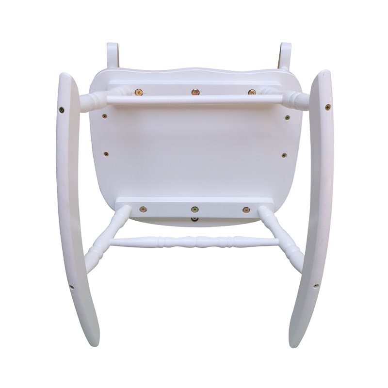 International Concepts Kids Rocker in Linen White