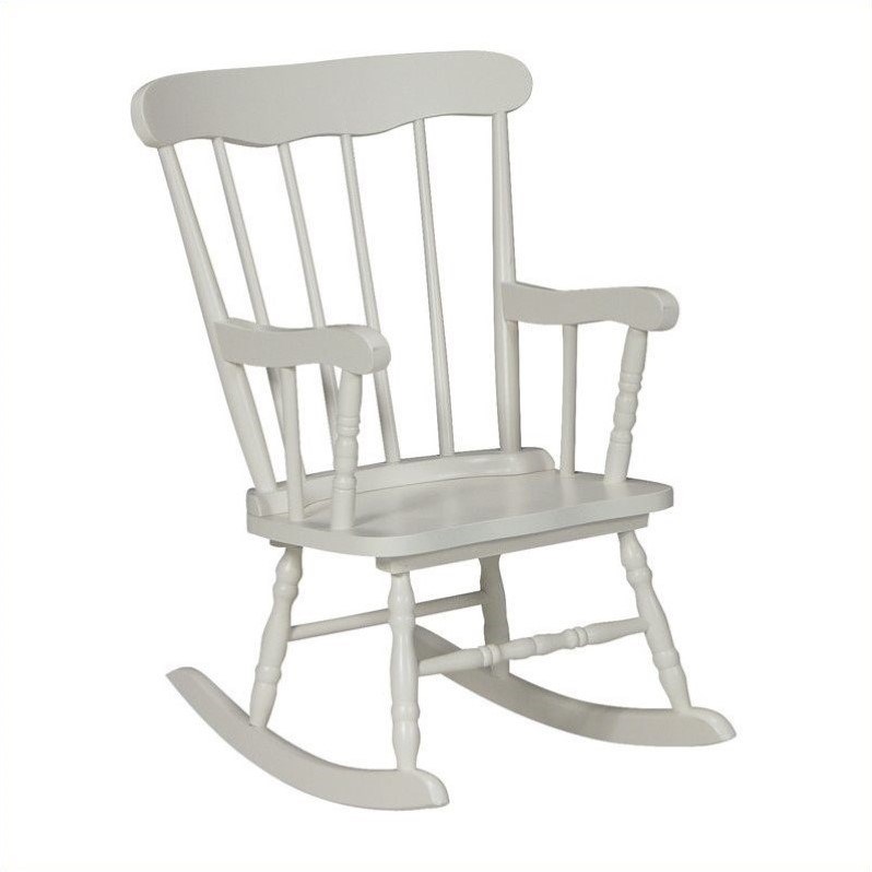 International Concepts Kids Rocker in Linen White