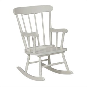 International Concepts Kids Rocker in Linen White