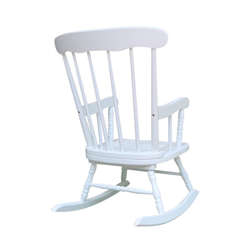 International Concepts Kids Rocker in Linen White