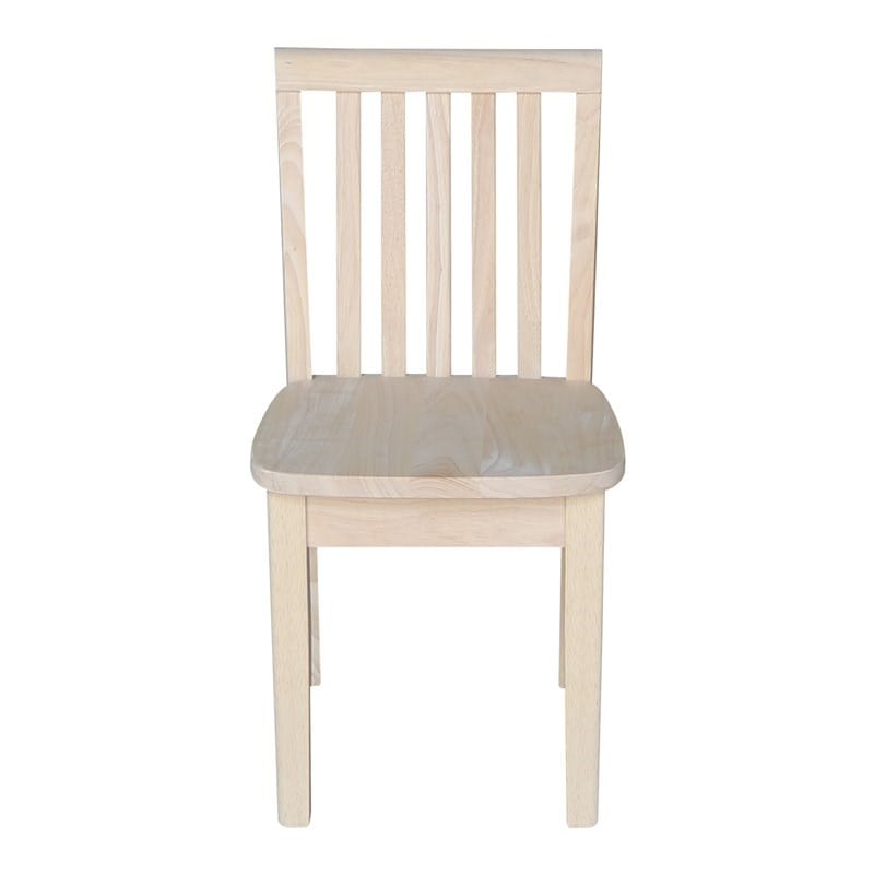 International Concepts Unfinished Mission Kids Chair (Set of 2)