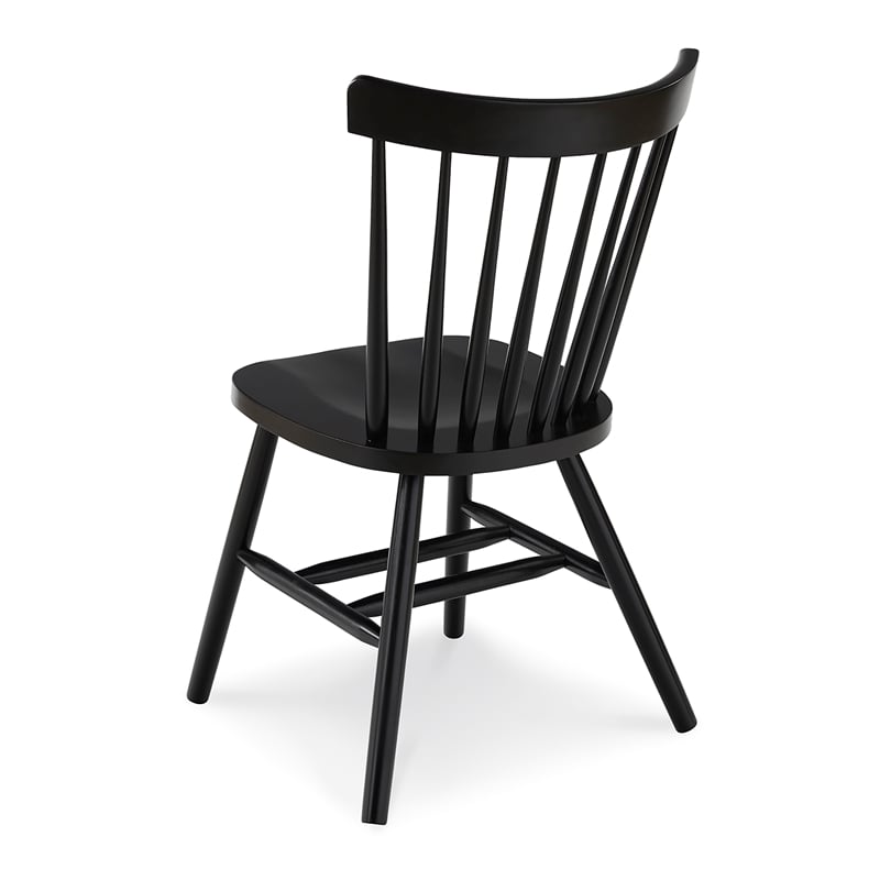 International Concepts Copenhagen Solid Wood Dining Chair in Black
