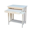 International Concepts Unfinished Mission Wood Computer Cart