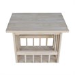 International Concepts Unfinished Mission Magazine End Table