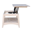 International Concepts Unfinished Bombay Coffee Table with Lift Top