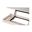 International Concepts Unfinished Bombay Coffee Table with Lift Top