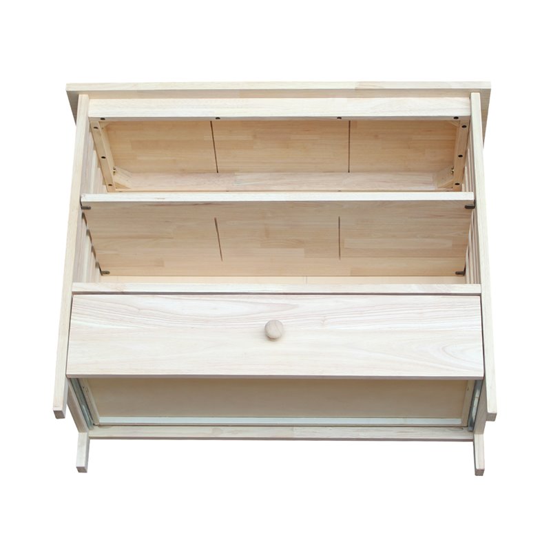 International Concepts Unfinished Mission Corner TV Stand