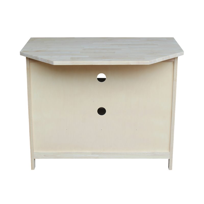 International Concepts Unfinished Mission Corner TV Stand