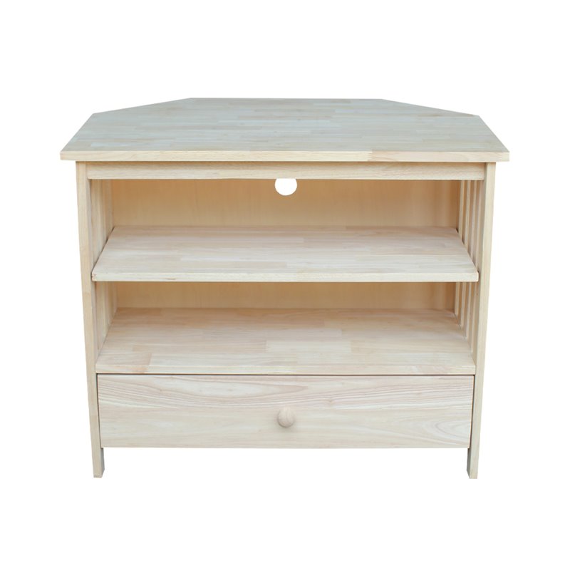 International Concepts Unfinished Mission Corner TV Stand