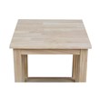 International Concepts Unfinished Mission Tall End Table