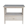 International Concepts Solid Wood Mission TV Stand in Unfinished