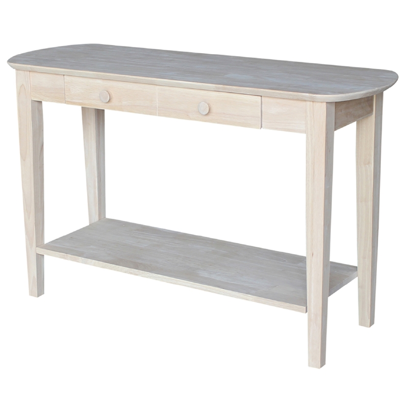 International Concepts Unfinished Phillips Oval Sofa Table