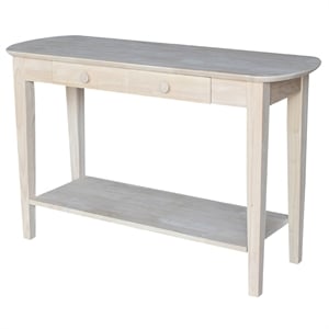 International Concepts Unfinished Phillips Oval Sofa Table