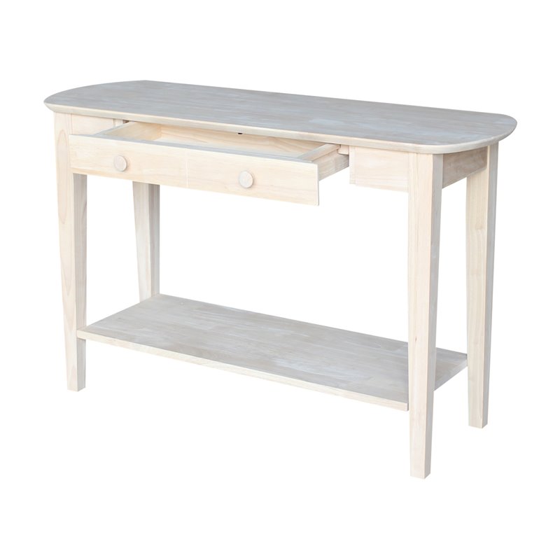 International Concepts Unfinished Phillips Oval Sofa Table