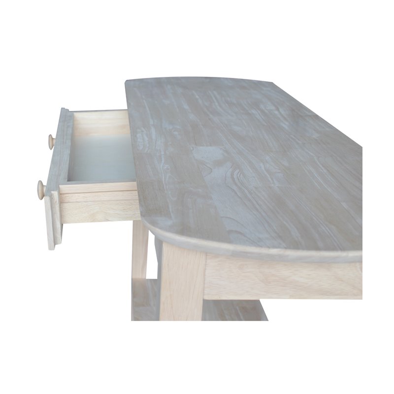 International Concepts Unfinished Phillips Oval Sofa Table