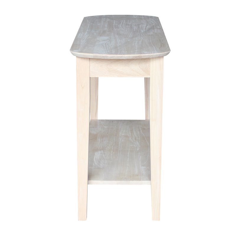 International Concepts Unfinished Phillips Oval Sofa Table