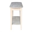 International Concepts Unfinished Phillips Oval Sofa Table