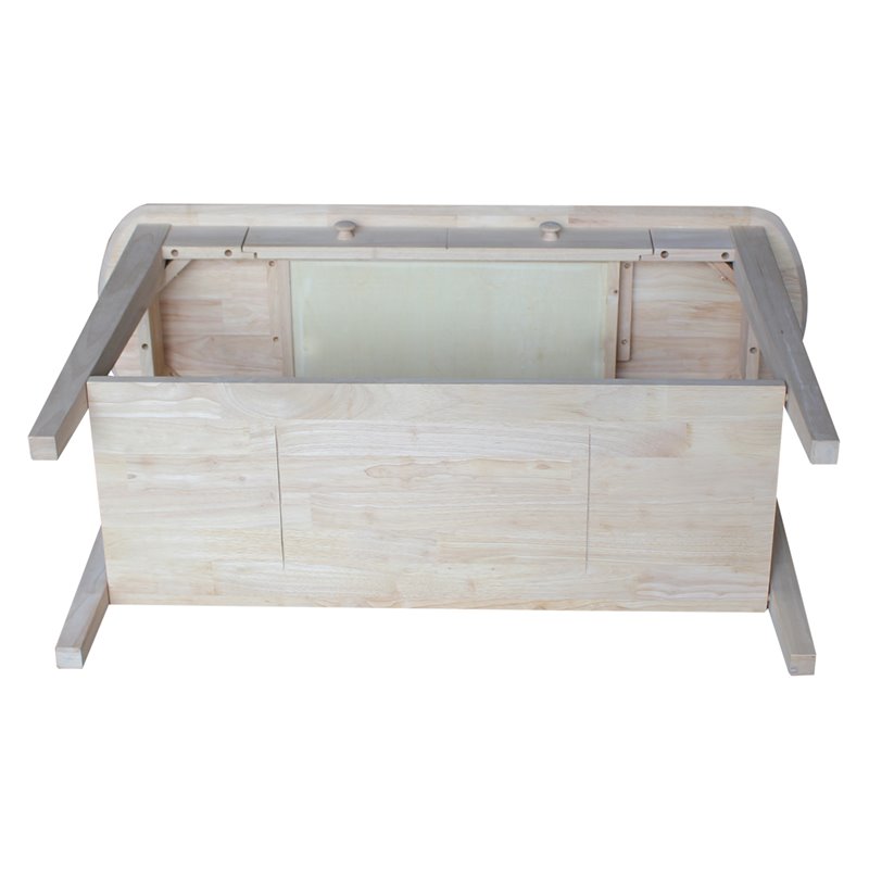 International Concepts Unfinished Phillips Oval Sofa Table