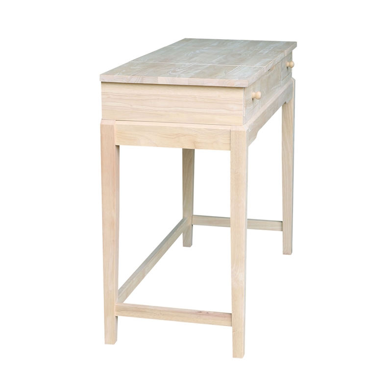 International Concepts Home Accents Unfinished Solid Wood Vanity Table
