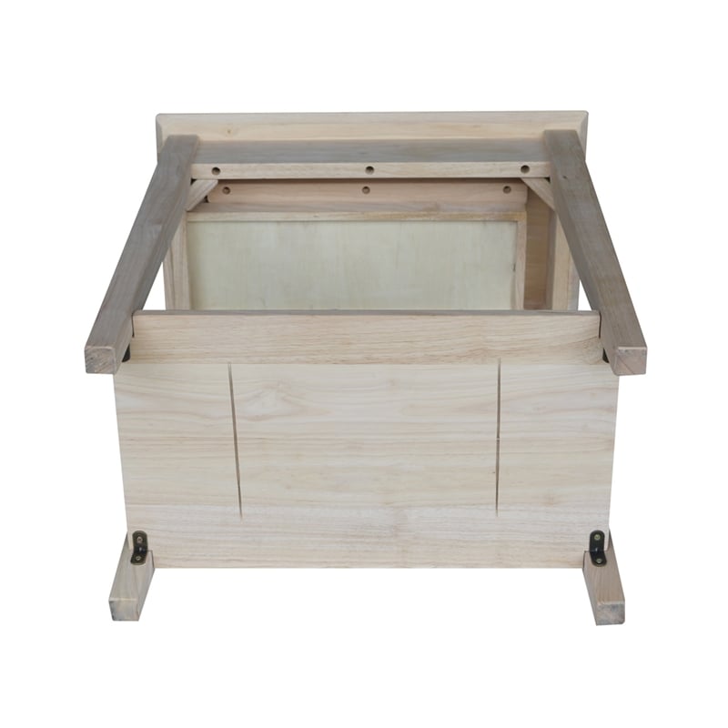 International Concepts Home Accents Unfinished Narrow 1-Drawer End Table