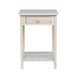 International Concepts Home Accents Unfinished 1-Drawer Hampton Bedside Table